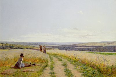 Girl in the Fields by Jean F. Monchablon